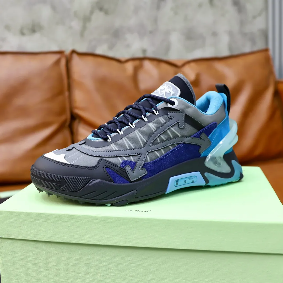 Men's shoes: 330💶[off-white]👫 Original one-to-one replica, high-end quality🥳The latest model has not been listed on the official website yet, the top version. Fabric: Imported open-edge beaded laminated leather Lining: Imported breathable mesh Outsole: Original foam soft, light and wear-resistant Imported TPU combination sole Male 38-44 (customized at 45)